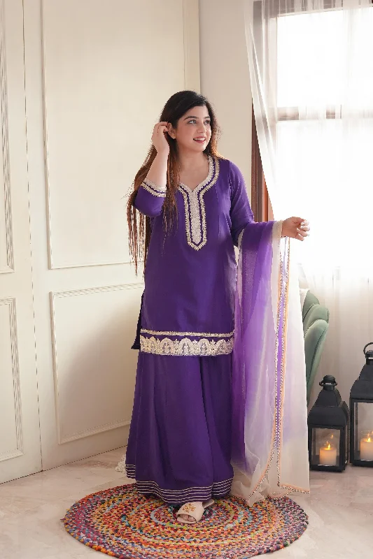 Parvati Purple Suit Set