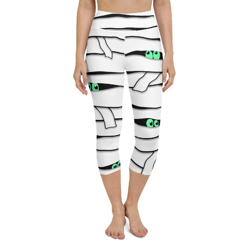 Peek-a-Boo Mummy Yoga Capris