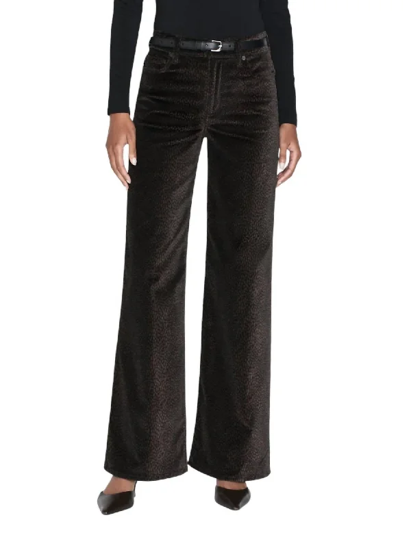 Le Slim Palazzo Pants In Panthera