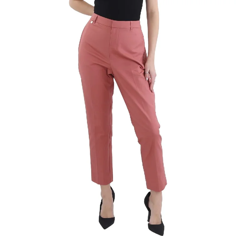 Lakythia Womens High Rise Slim Fit Cropped Pants