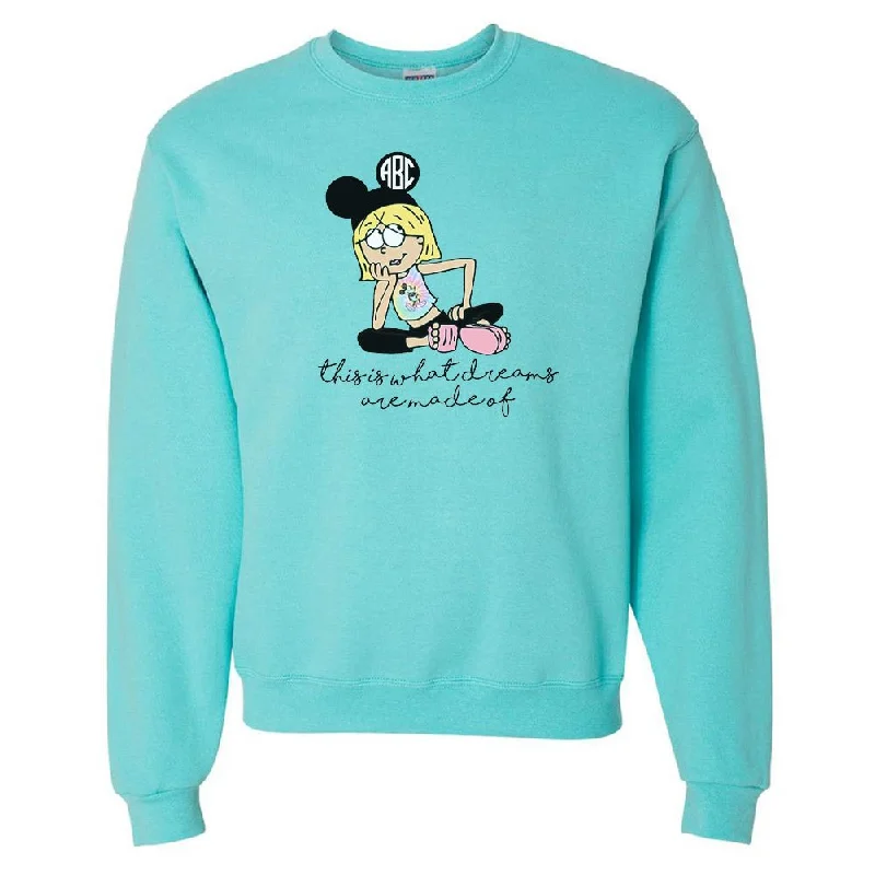 Monogrammed 'Lizzie McGuire Disney' Neon Crewneck Sweatshirt