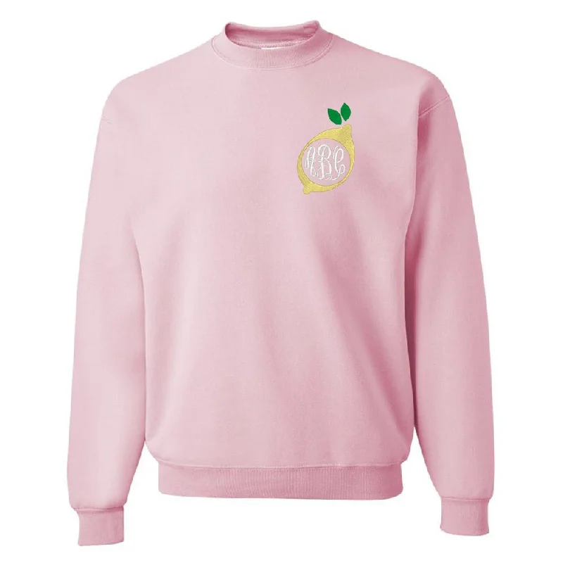 Monogrammed Lemon Crewneck Sweatshirt