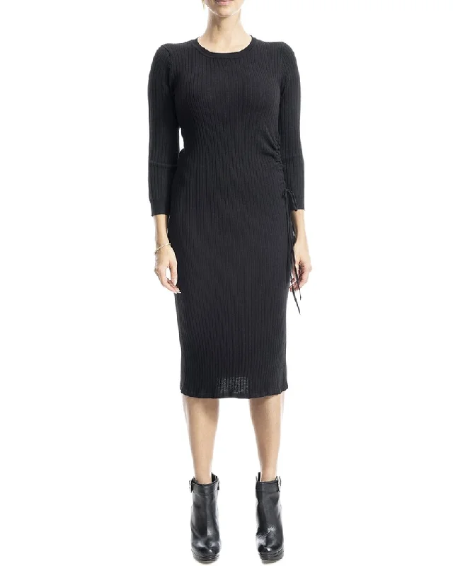 Max Studio Ribbed Midi Sweater Dress