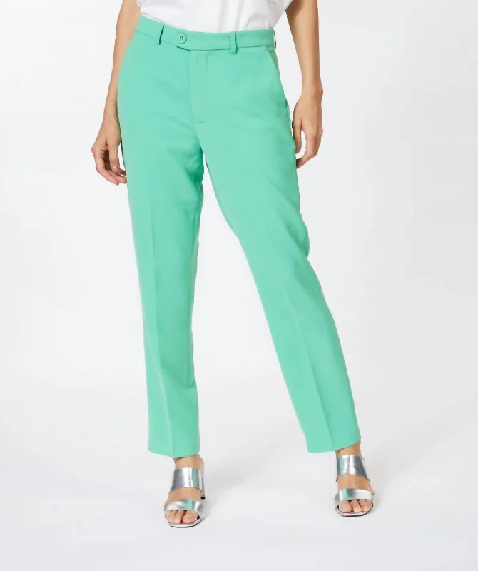 City Stretch Chino Pants In Jade Green