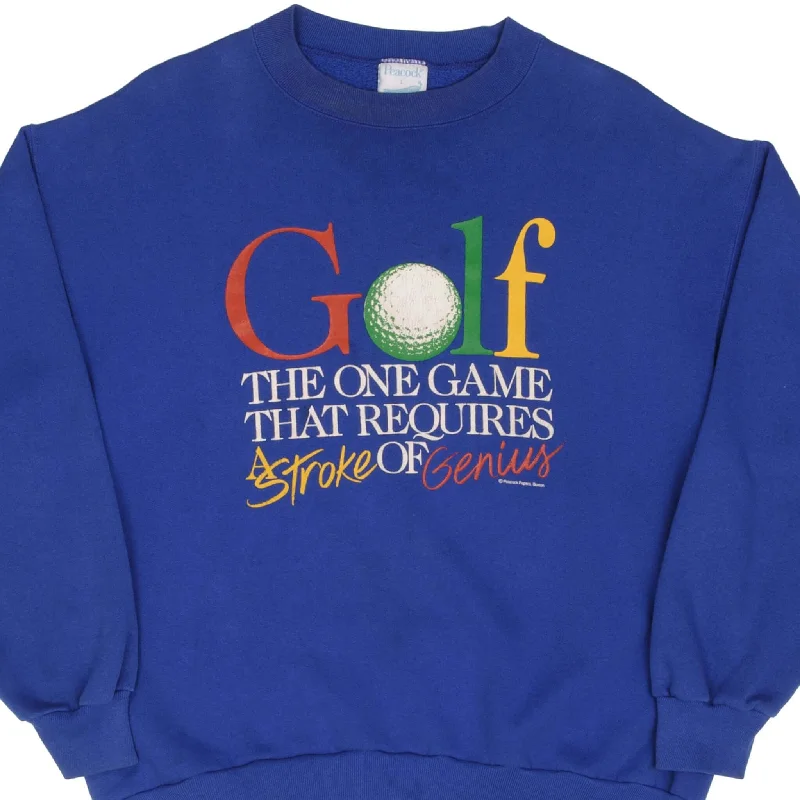 VINTAGE GOLF PEACOCK SWEATSHIRT 1980S SIZE LARGE MADE IN USA