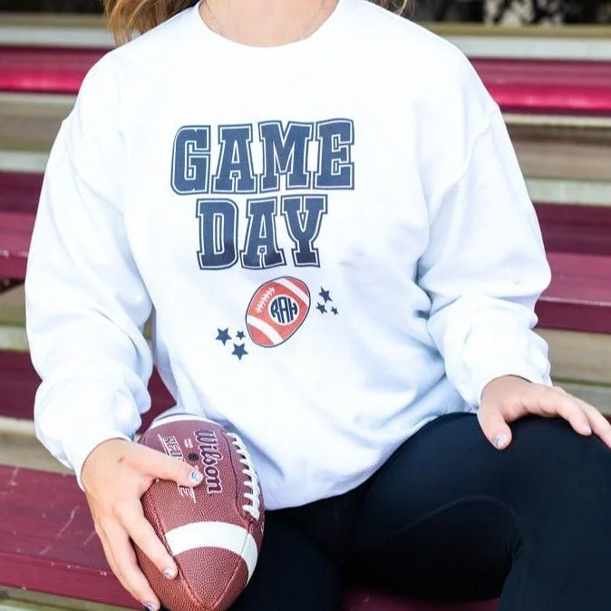 Monogrammed 'Game Day' Crewneck Sweatshirt