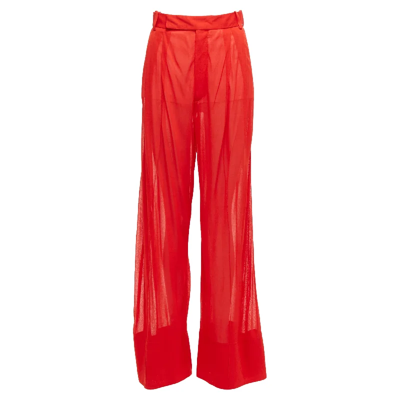 Old Celine phoebe philo sheer solid seam wide leg pants