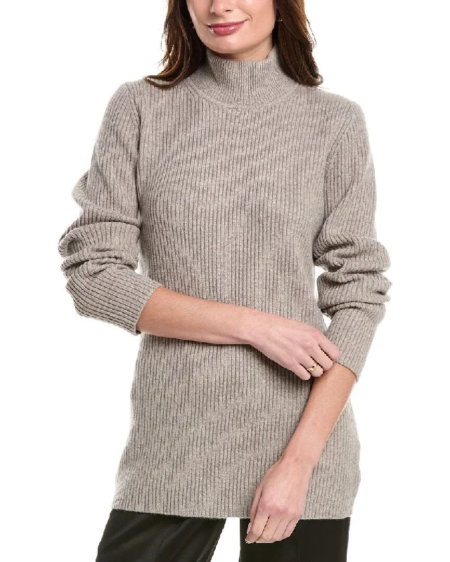 Michael Kors Collection Cashmere-Blend Mock Neck Tunic Sweater