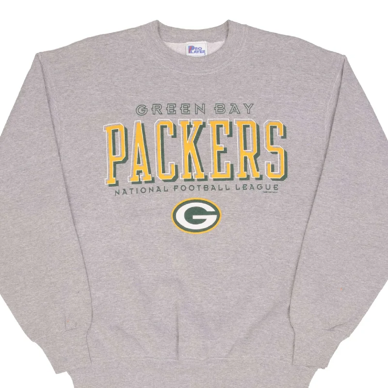 VINTAGE NFL GREEN BAY PACKERS 1997 GREY SWEATSHIRT SIZE LARGE MADE IN USA