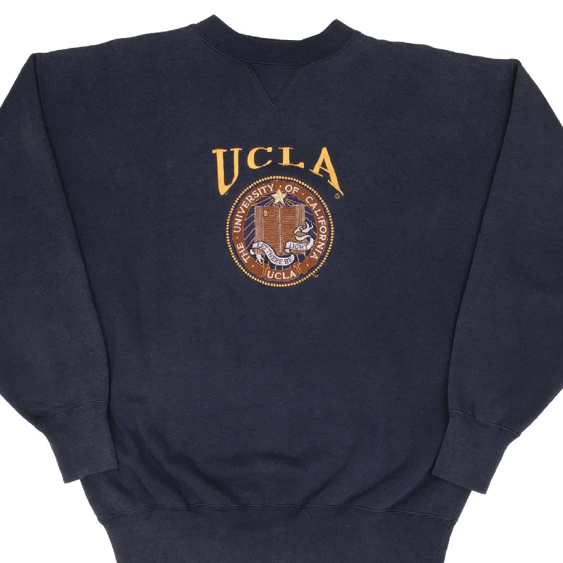 VINTAGE UCLA EMBROIDERED BLUE CREWNECK SWEATSHIRT 1990S SIZE XL