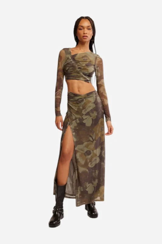 Free People Supernova Set in Army Combo