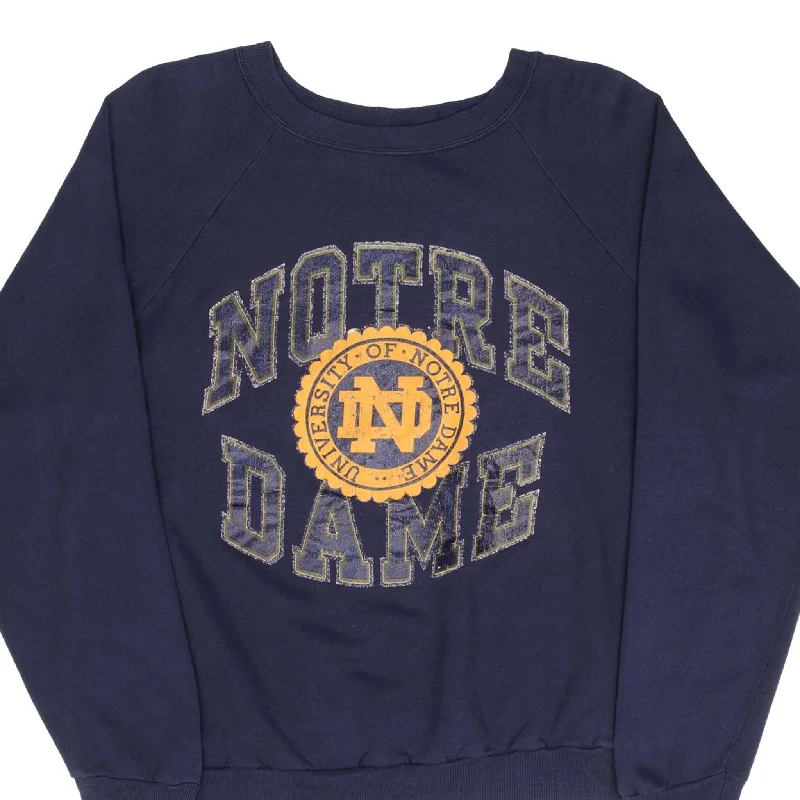 VINTAGE NCAA NOTRE DAME UNIVERSITY CHAMPION SWEATSHIRT 1980S SIZE LARGE