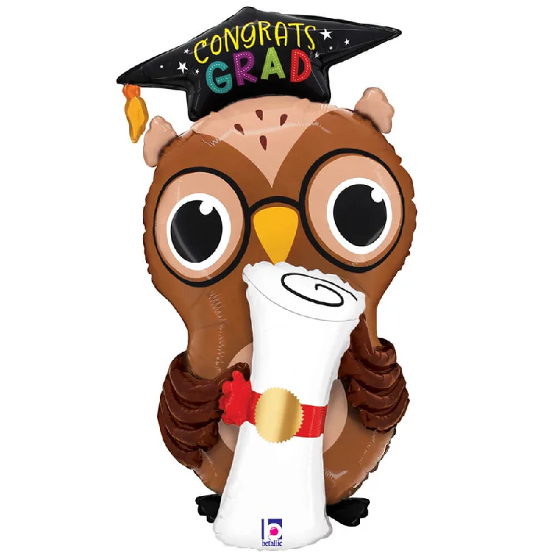 30 inch CONGRATS GRAD OWL DIPLOMA