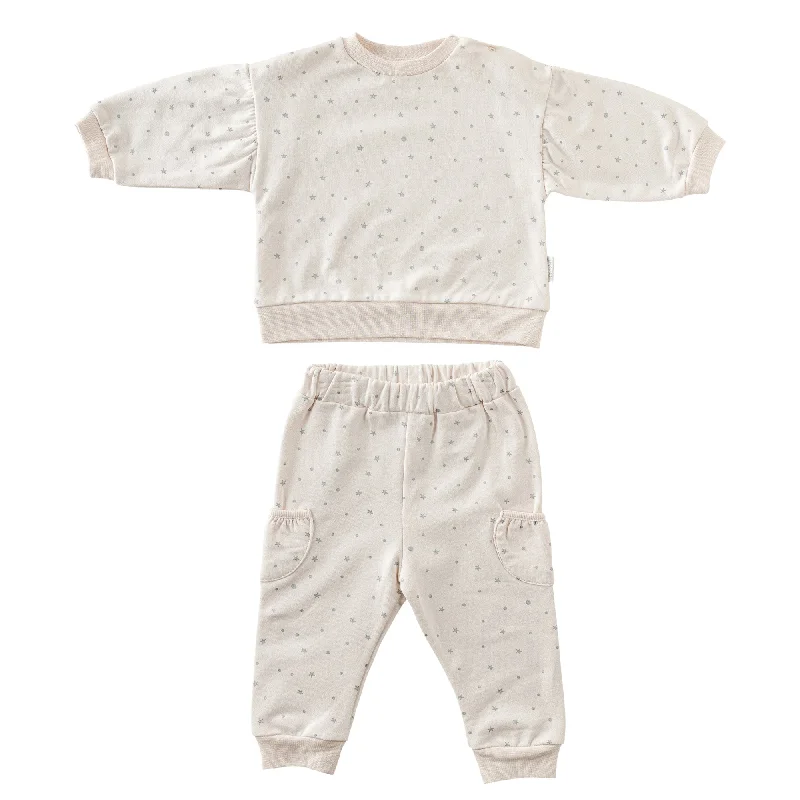 Cream Star Polka Dot Tracksuit