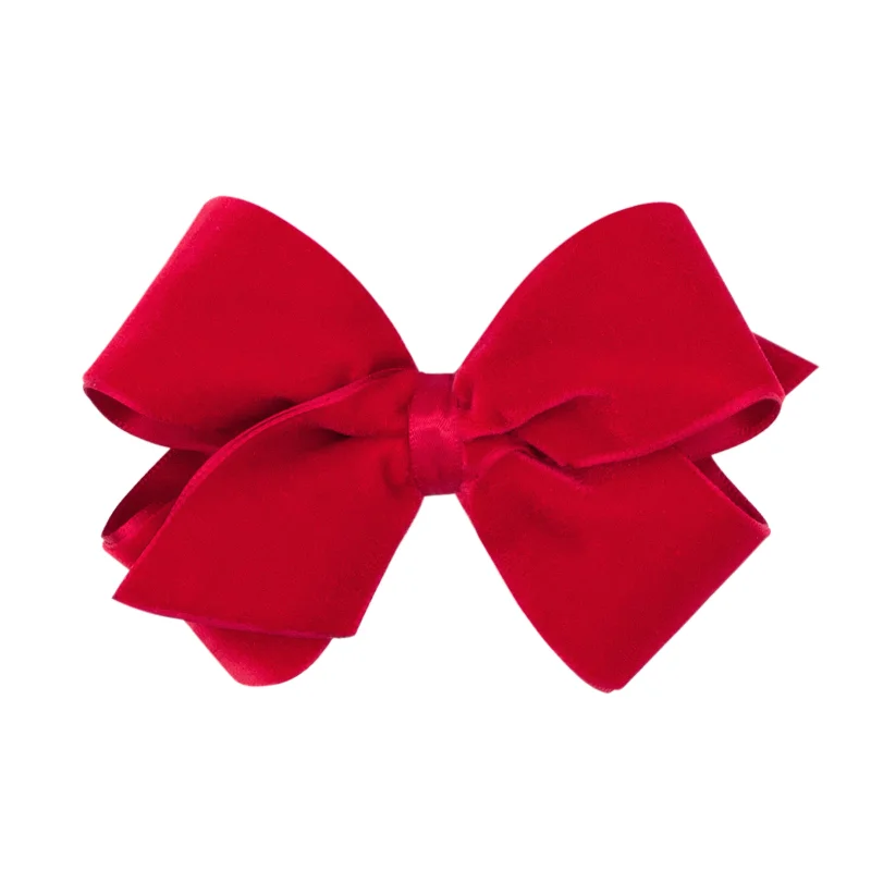 Med Velvet Overlay Bow (Click for colors)