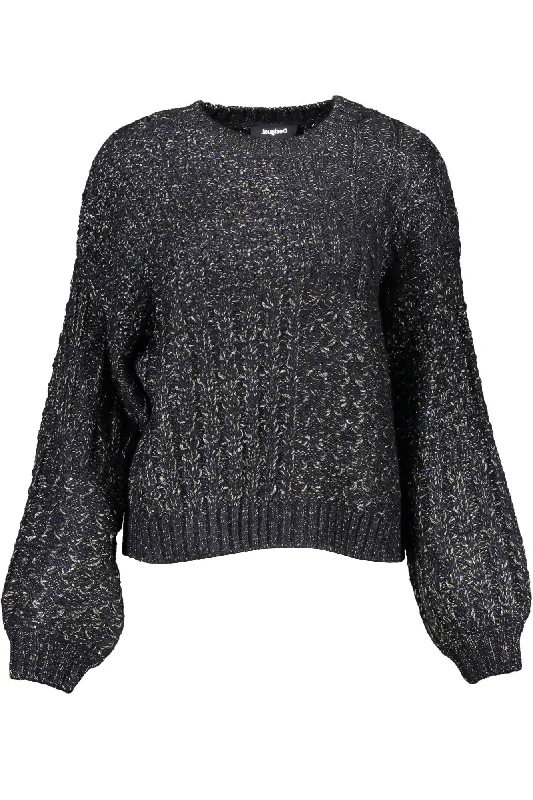 Desigual Chic Contrasting Details Round Neck Women's Sweater