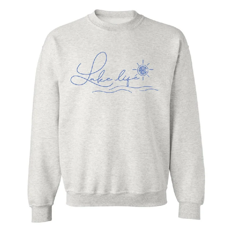 Monogrammed 'Lake Life' Crewneck Sweatshirt