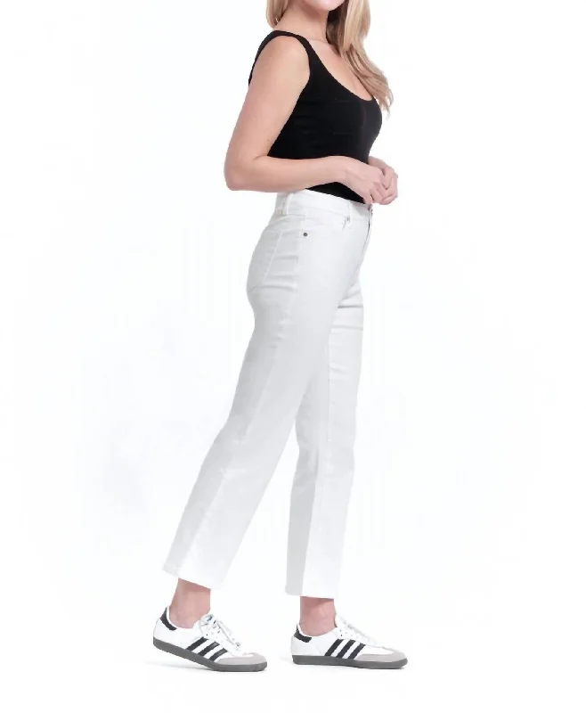 27" Sustainable Demi Boot Jean In White