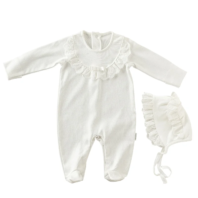 White Petit Love Babygrow & Hat