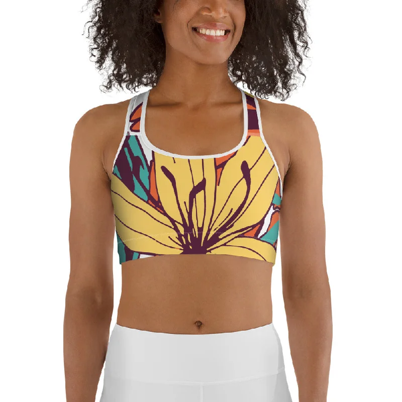 Flower Love Sports Bra