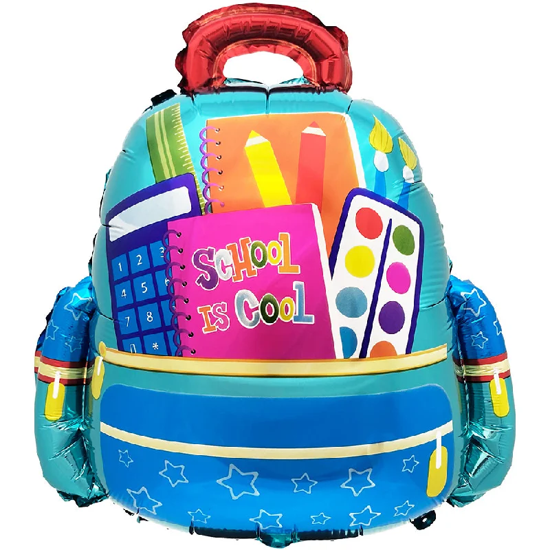 24 inch SCHOOL IS COOL BACKPACK - BLUE