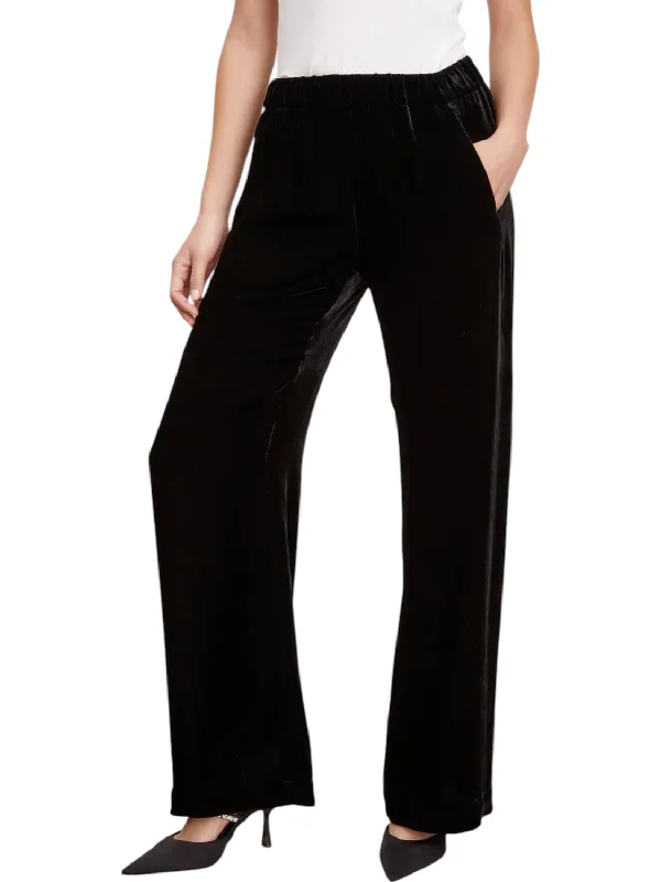 Frida Wide Leg Pants In Black