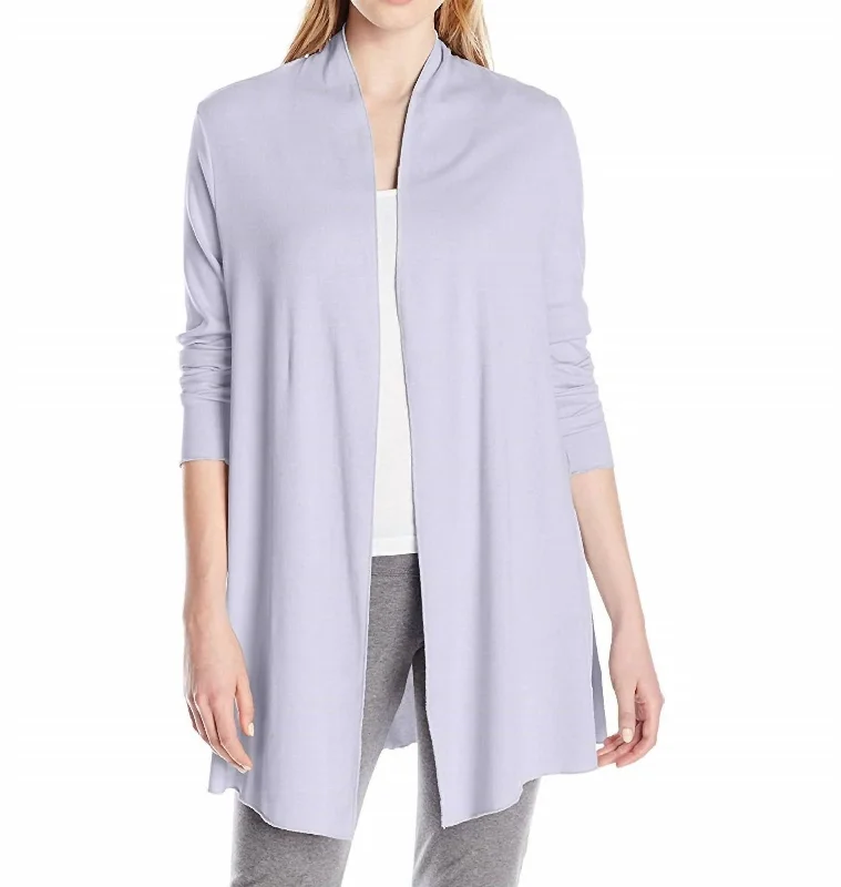 Amelia Knit Cardigan In Lavender