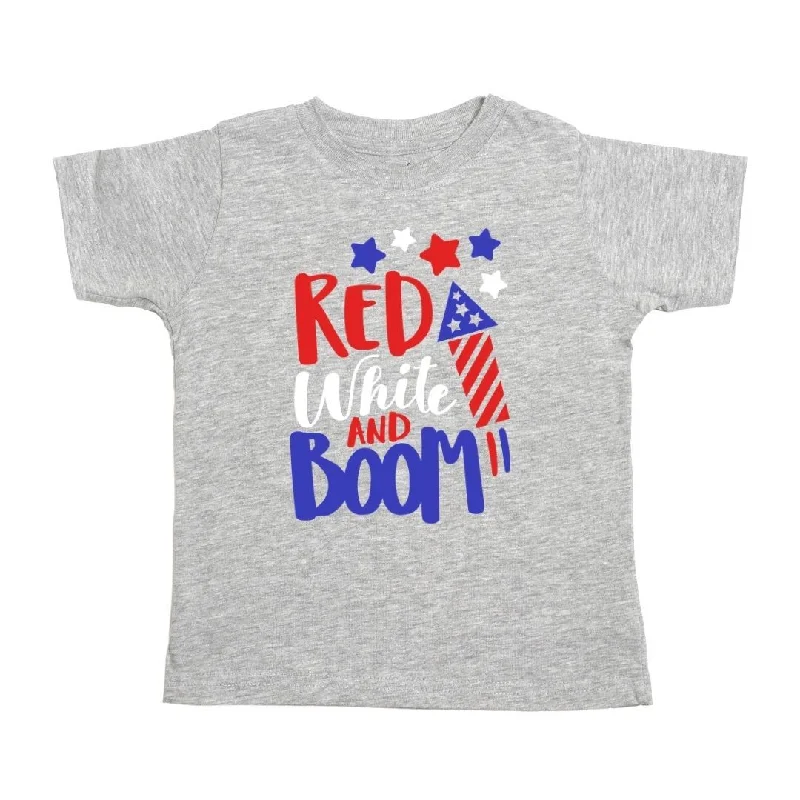 Boys Red White and Boom T-Shirt