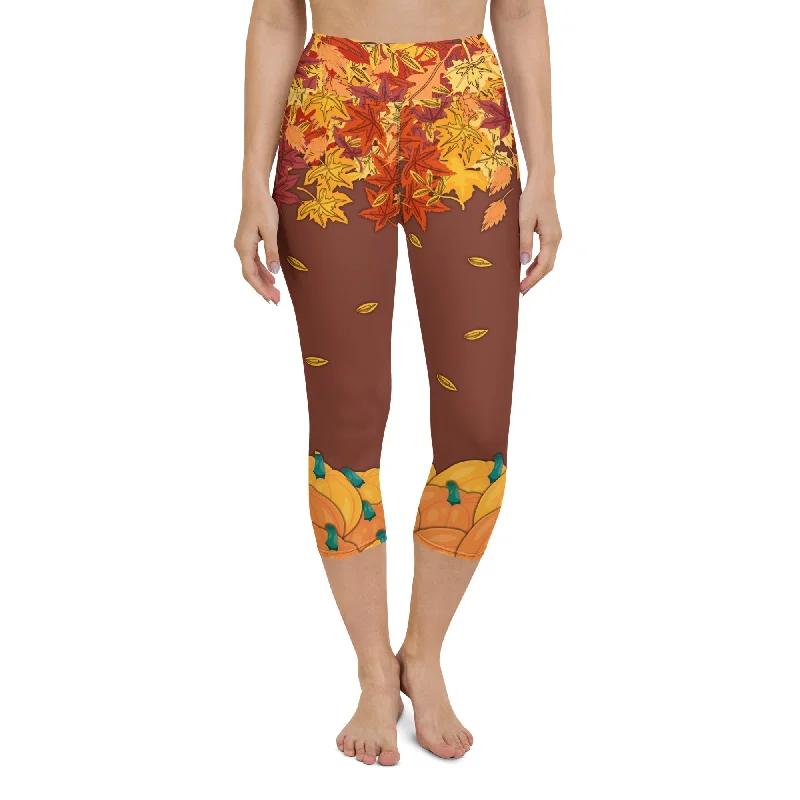 Thanksgiving Vibes Yoga Capris