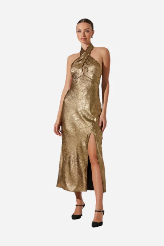 ASTR the Label Marissa Dress Gold