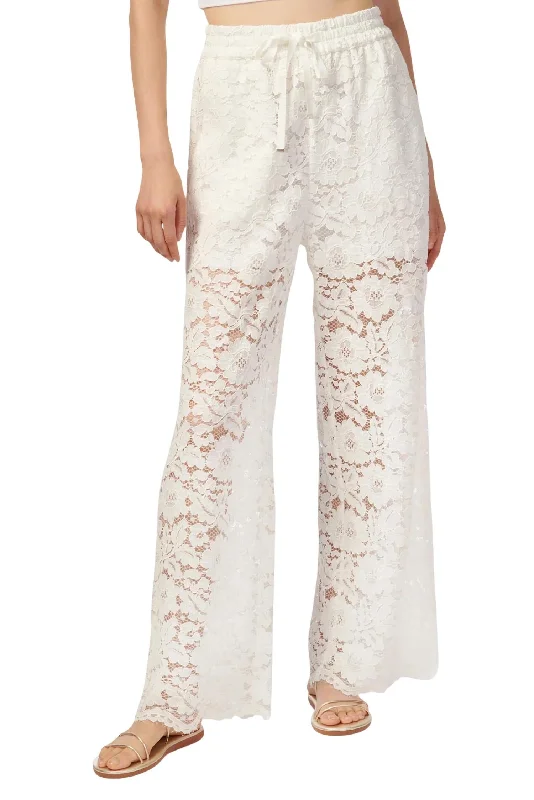 Dara Wide Leg Pant In White