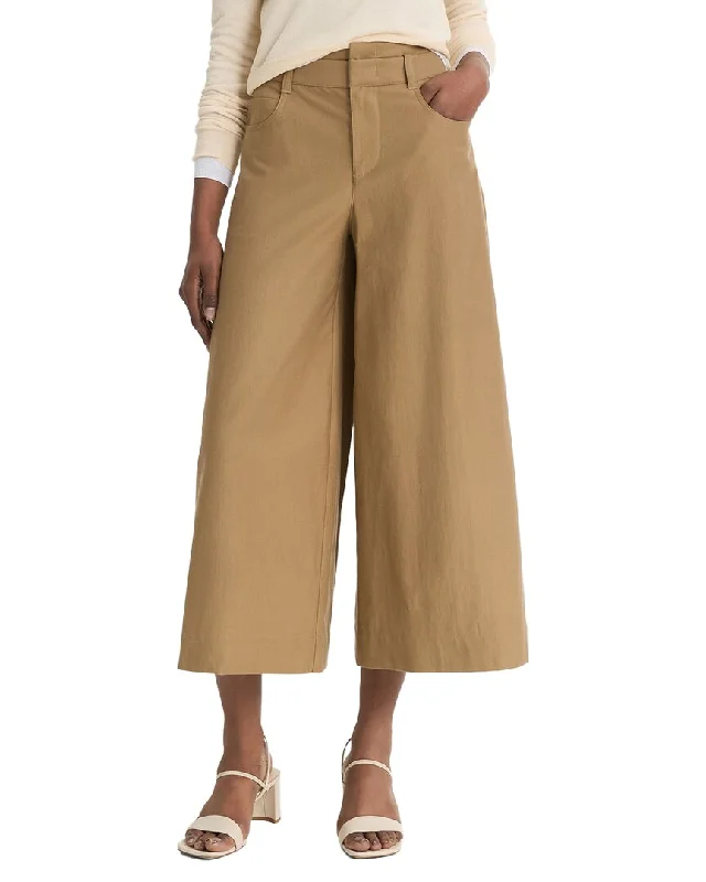 Vince Double Waistband Wool-Blend Culotte