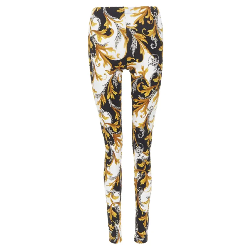 Versace Barocco Acanthus Signature Floral Legging Pants