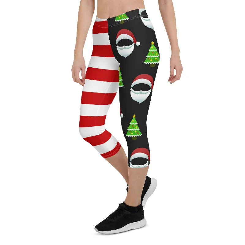 Santa Claus Stripes Capris