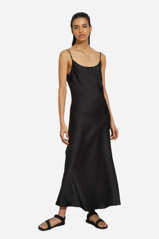 Saint Art Haley Slip Dress Black