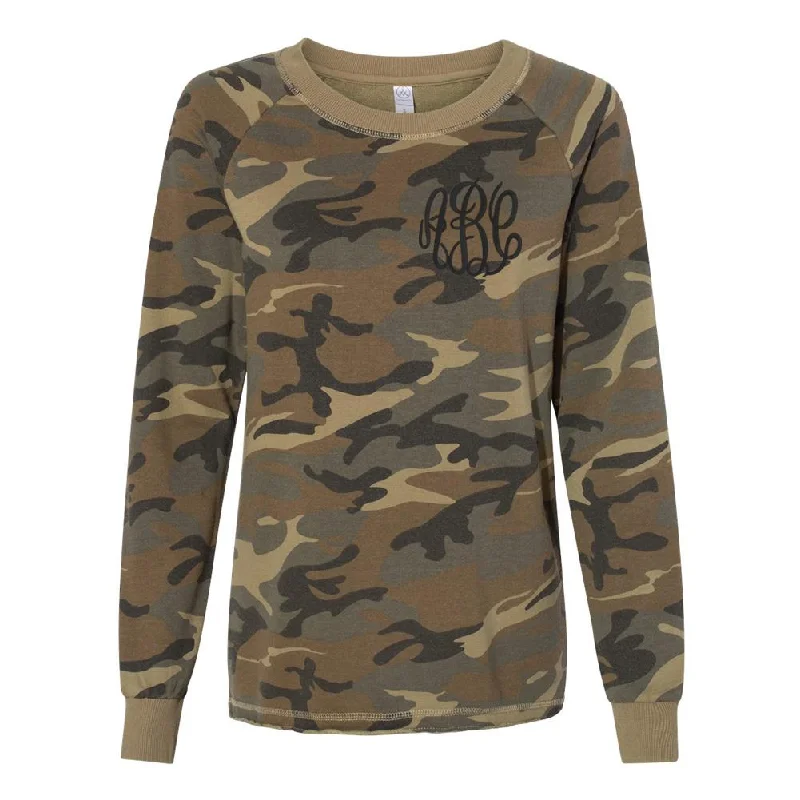 Monogrammed Camo French Terry Sweatshirt