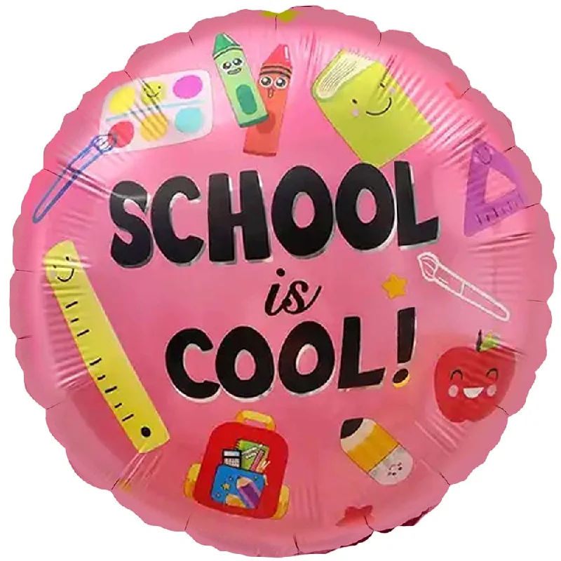 19 inch SCHOOL IS COOL! - PINK