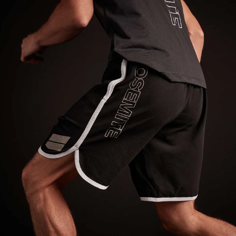 Y/OSEMITE Jersey Basketball Short - Black/White