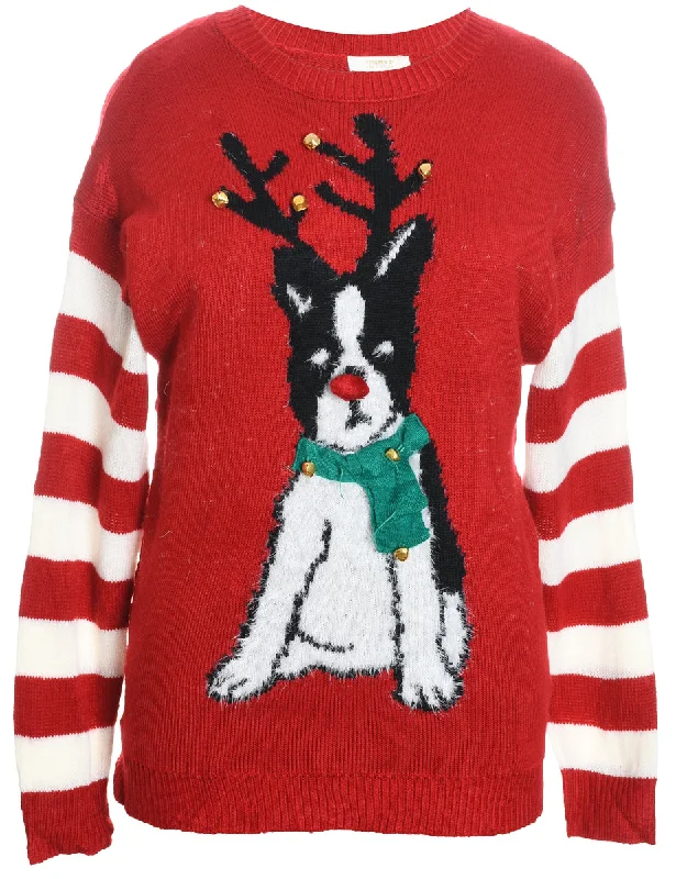 Animal Design Christmas Jumper - L