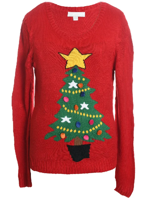 Red Christmas Jumper - XL