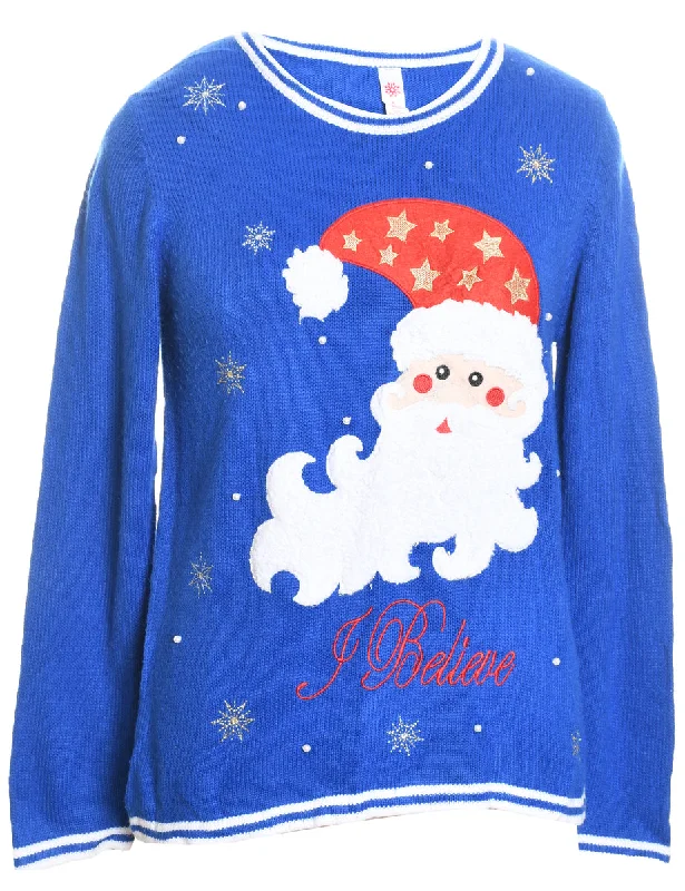 Santa Claus Christmas Jumper - M