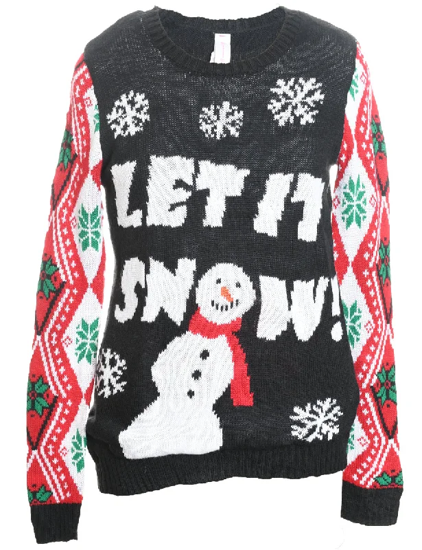 Snowman Christmas Jumper - M