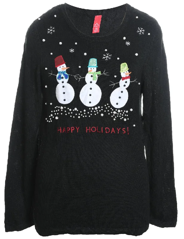 Snowman Christmas Jumper - M