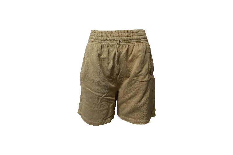 Agolde Boxing Track Shorts in Brown Cotton